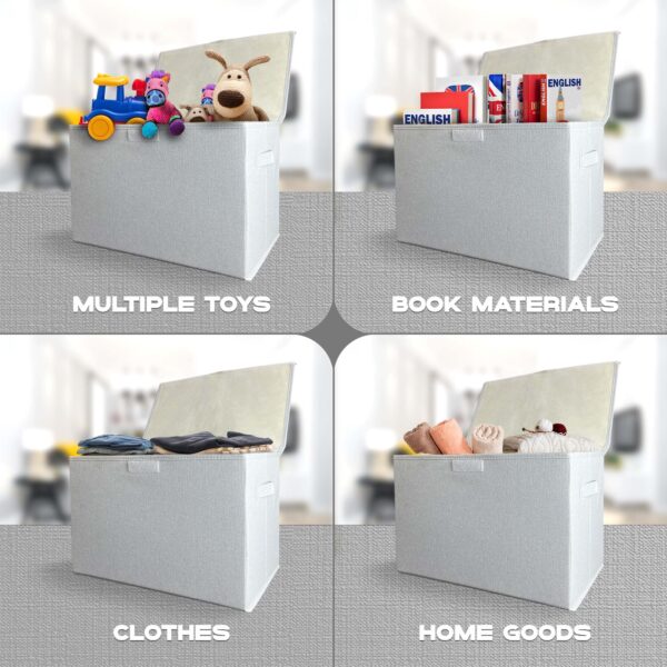 Foldable Premium Fabric Storage Box - 1 Box with 2 Hardboards - Image 7