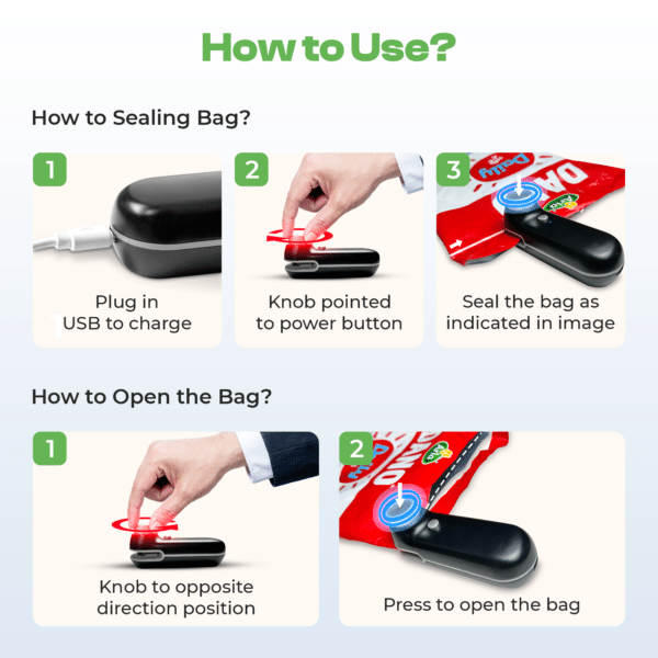 Mini Electric Sealer and Cutter - USB Rechargeable and Durable - Image 3