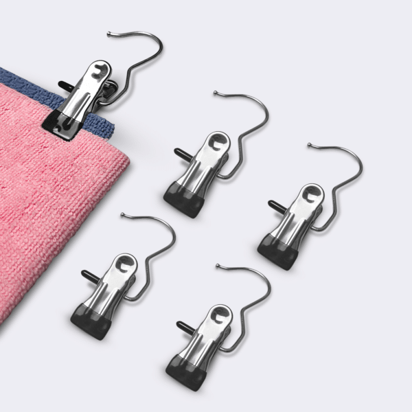 Hanger Clip Set - 5 Pieces Stainless Steel Hanger Clips