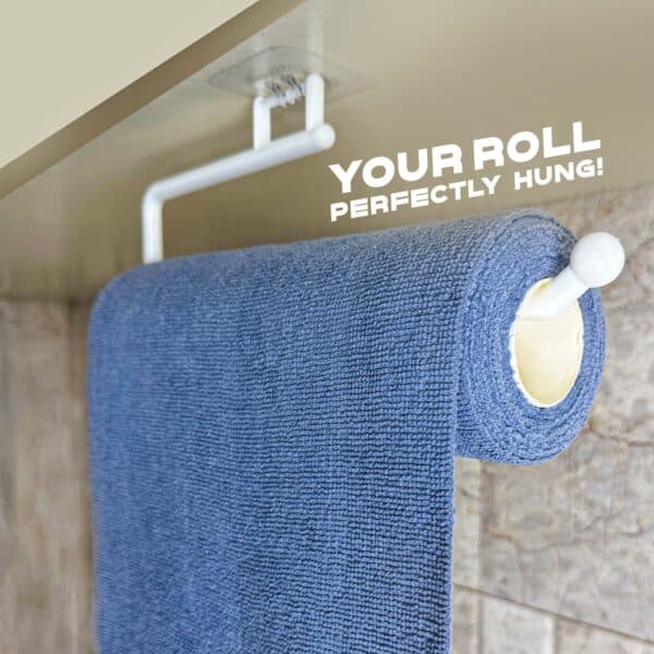 Towel Roll Holder with Adhesive Hook (আঠালো হুক সহ টাওয়েল রোল হোল্ডার) - Image 2